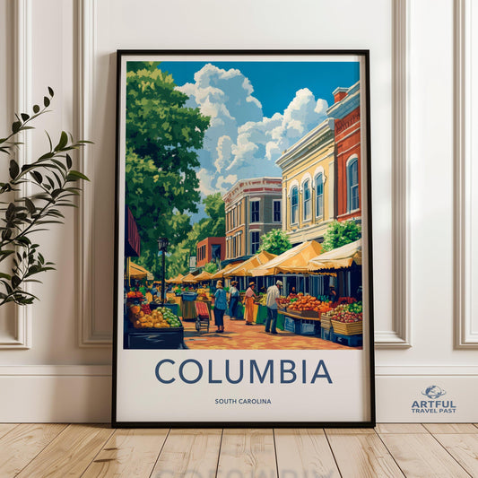 Columbia Poster - South Carolina Wall Art