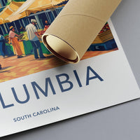 Columbia Poster - South Carolina Wall Art