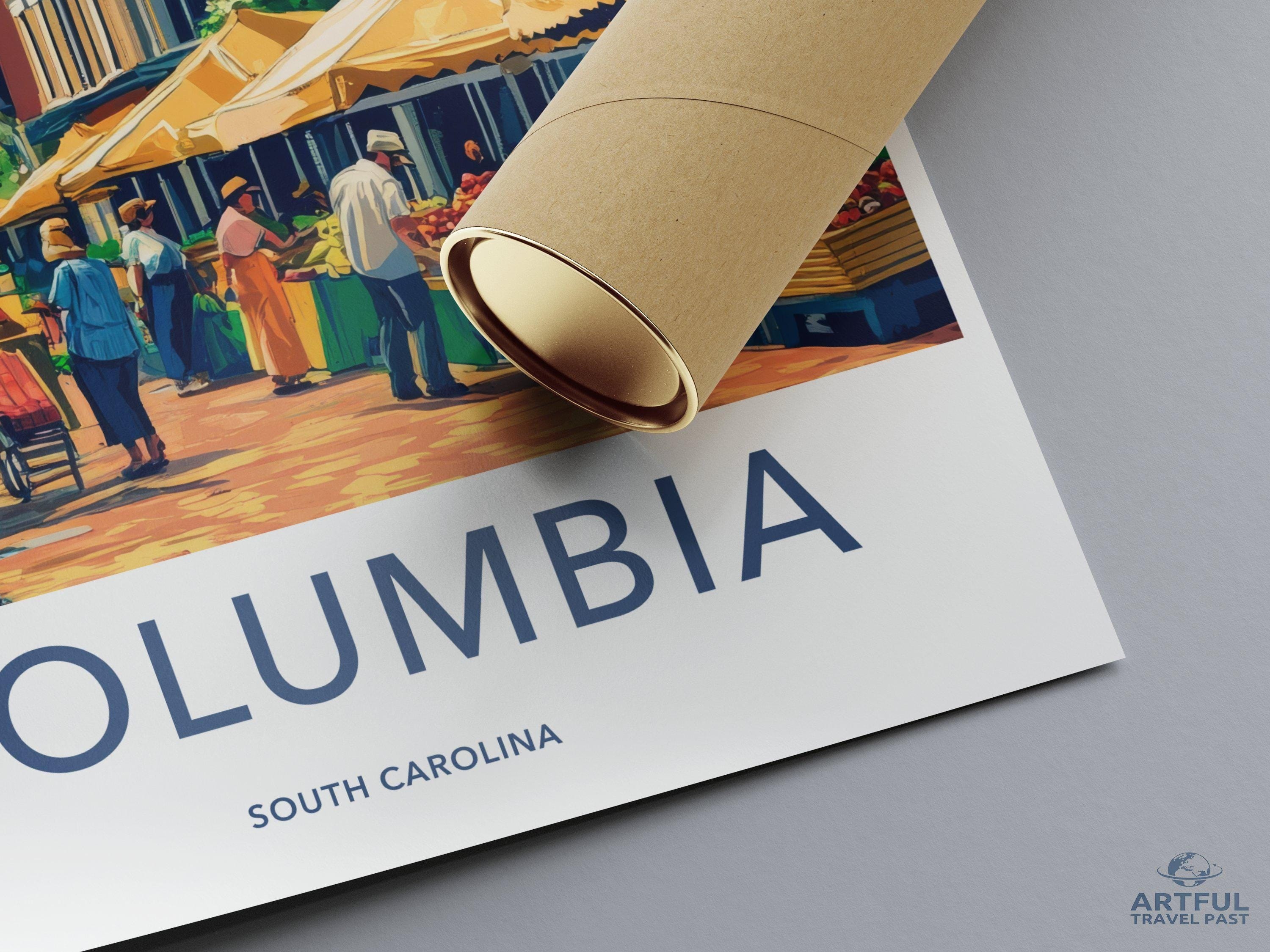 Columbia Poster - South Carolina Wall Art