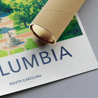 Columbia Poster - South Carolina Wall Art
