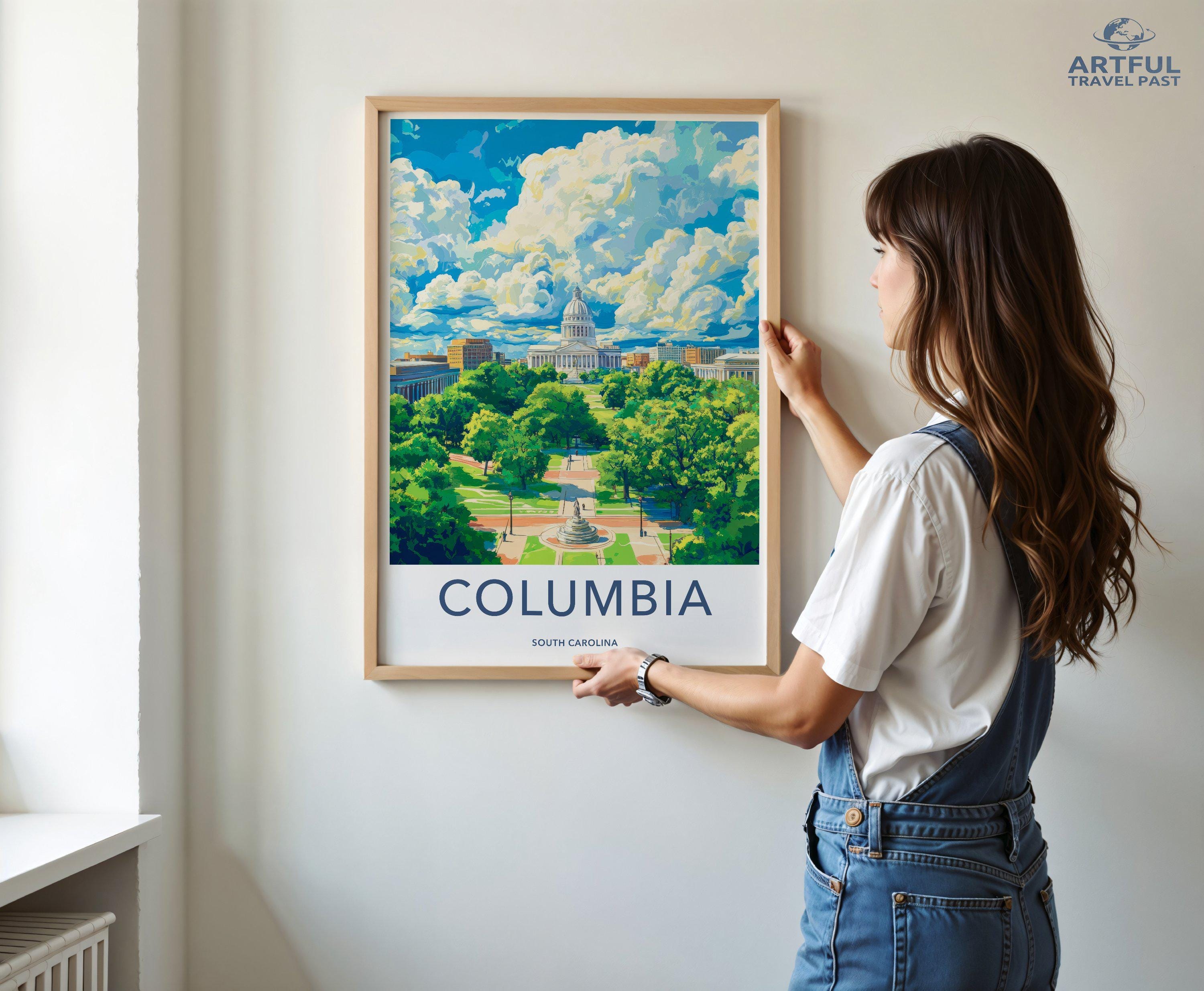 Columbia Poster - South Carolina Wall Art