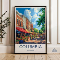 Columbia Poster - South Carolina Wall Art