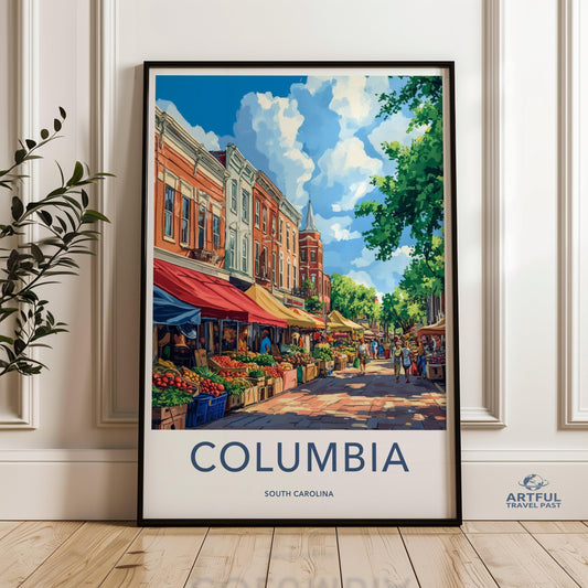 Columbia Poster - South Carolina Wall Art