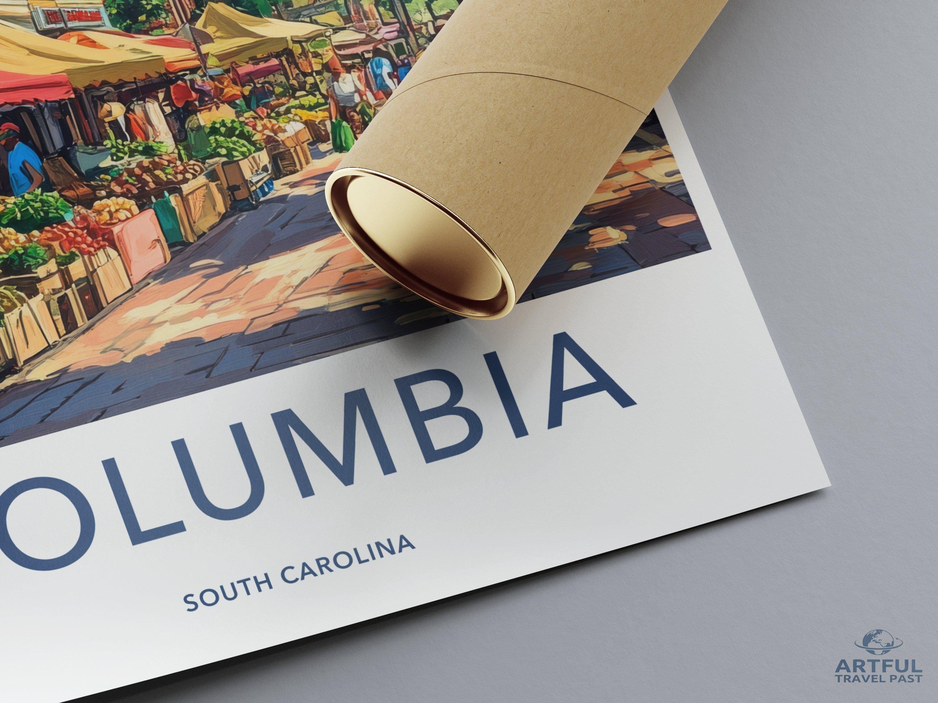 Columbia Poster - South Carolina Wall Art