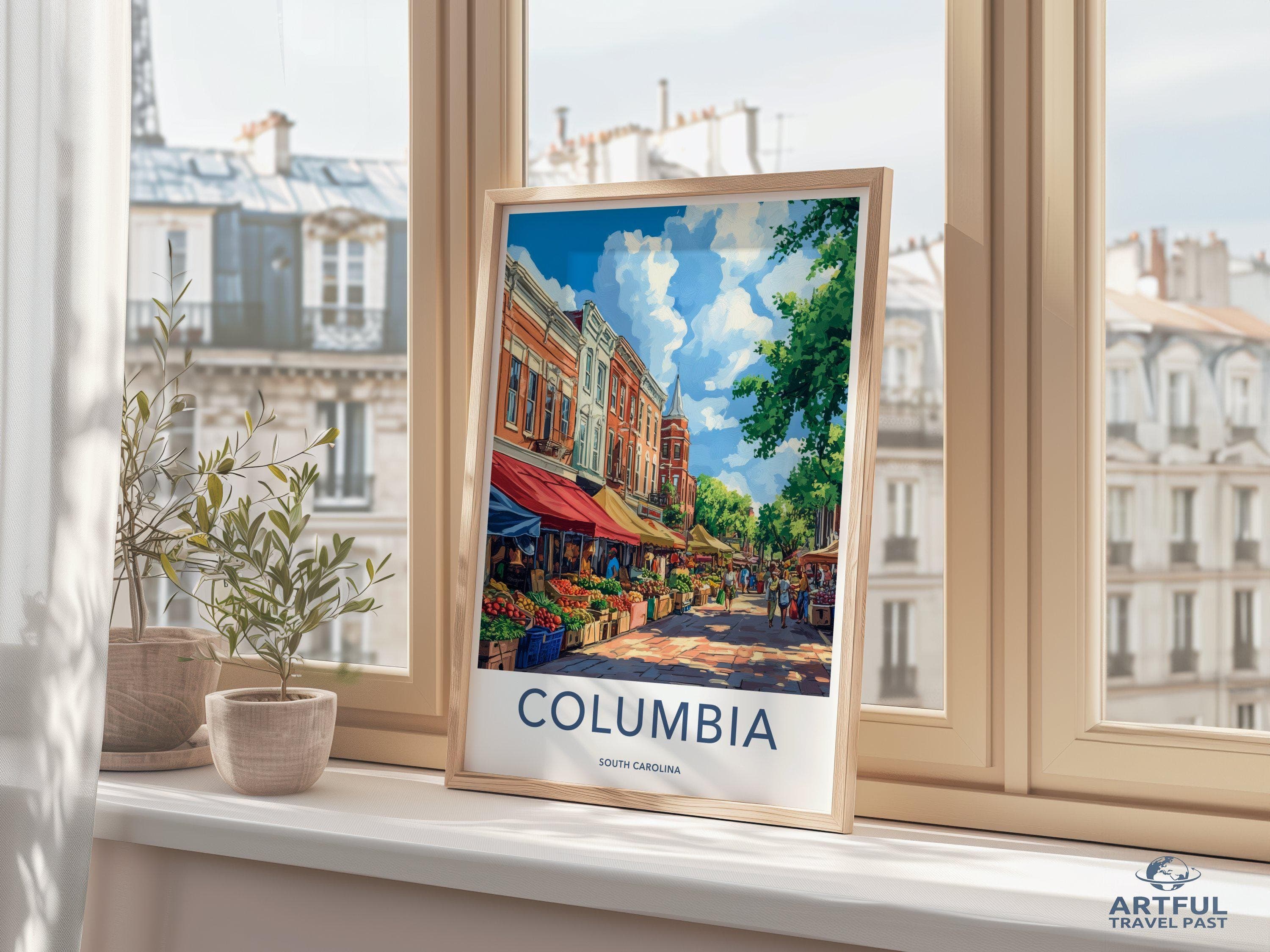 Columbia Poster - South Carolina Wall Art