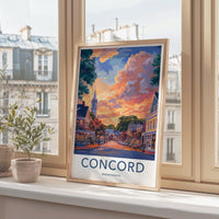 Concord Poster - New Hampshire Wall Art