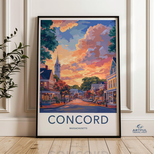 Concord Poster - New Hampshire Wall Art