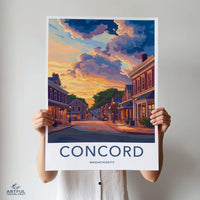 Concord Poster - New Hampshire Wall Art