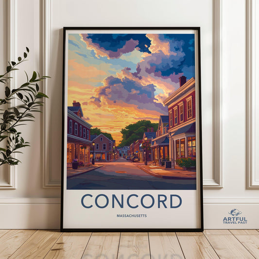 Concord Poster - New Hampshire Wall Art