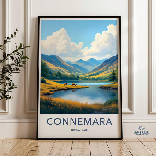 Connemara National Park Poster - Ireland Wall Art