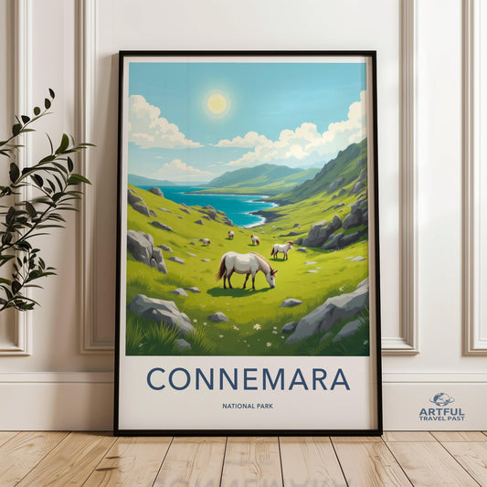 Connemara National Park Poster - Ireland Wall Art