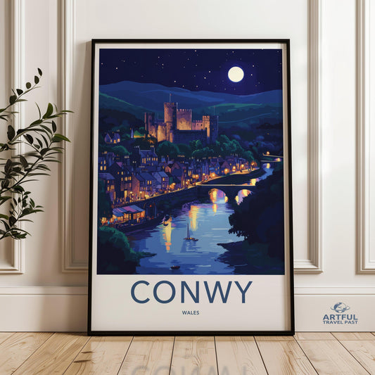Conwy Castle Poster - Wales Wall Art