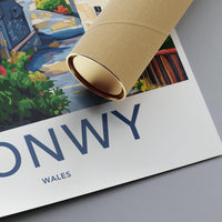 Conwy Castle Poster - Wales Wall Art