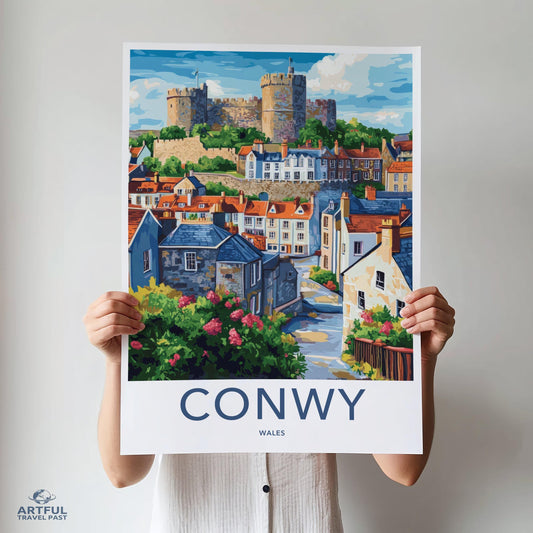 Conwy Castle Poster - Wales Wall Art