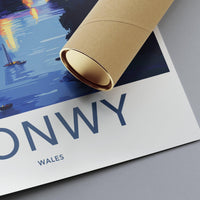 Conwy Castle Poster | Wales Wall Art | UK Decor
