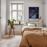 Conwy Castle Poster | Wales Wall Art | UK Decor