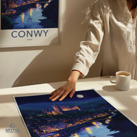 Conwy Castle Poster | Wales Wall Art | UK Decor