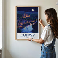 Conwy Castle Poster | Wales Wall Art | UK Decor