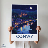 Conwy Castle Poster | Wales Wall Art | UK Decor