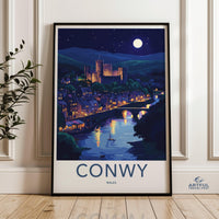Conwy Castle Poster | Wales Wall Art | UK Decor