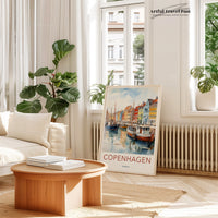 Copenhagen Poster | Denmark Wall Art | Scandinavia Decor