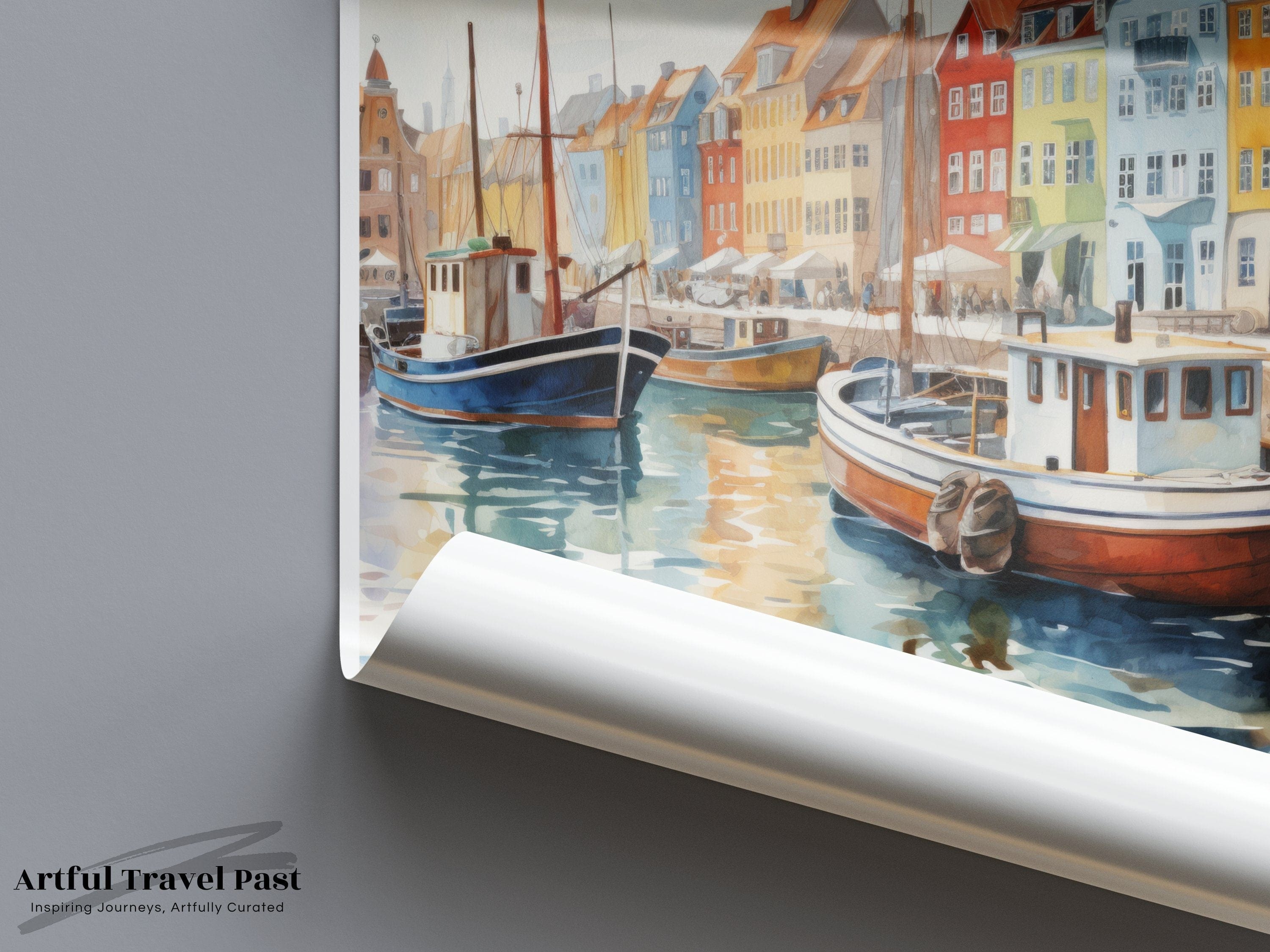 Copenhagen Poster | Denmark Wall Art | Scandinavia Decor