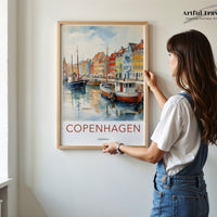 Copenhagen Poster | Denmark Wall Art | Scandinavia Decor