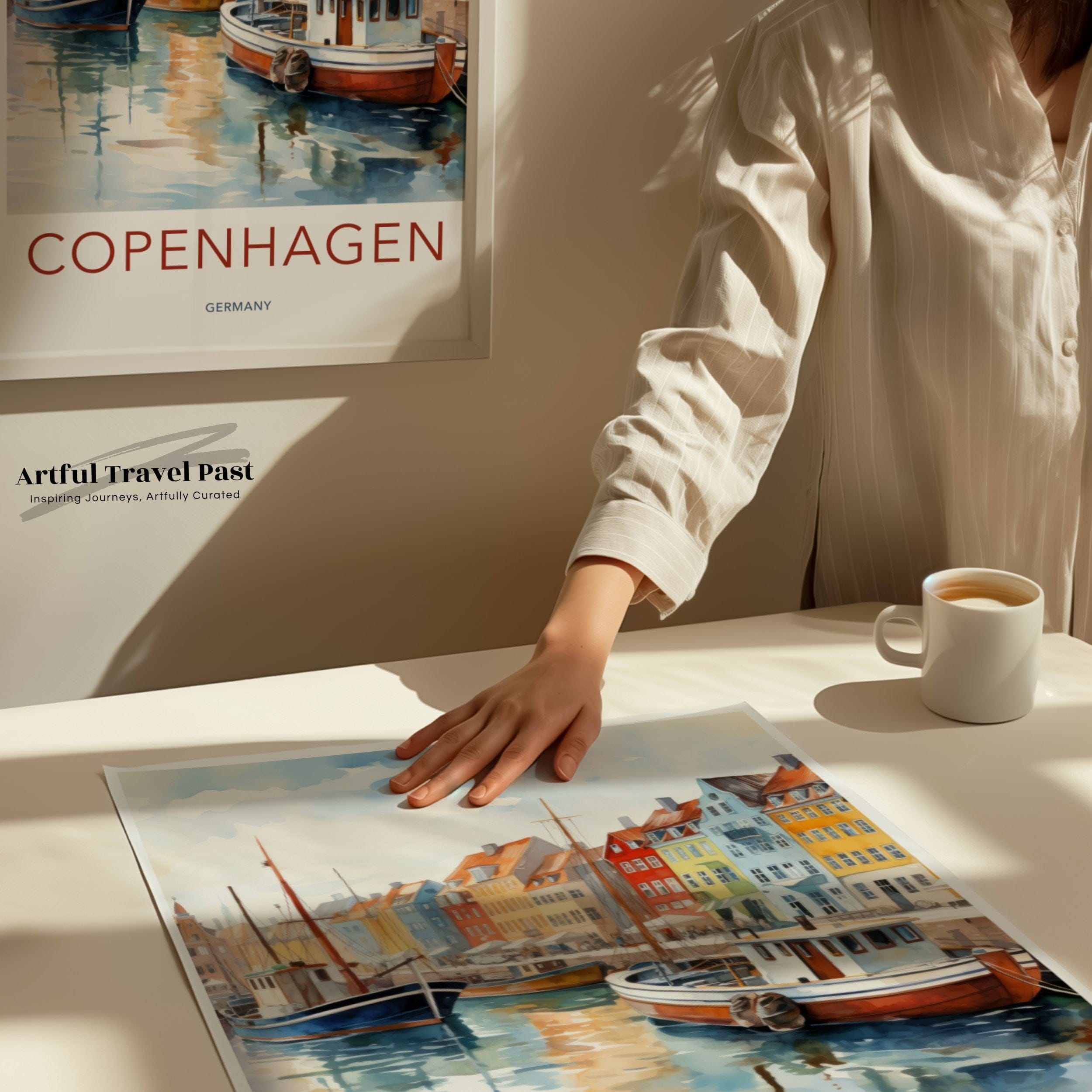 Copenhagen Poster | Denmark Wall Art | Scandinavia Decor
