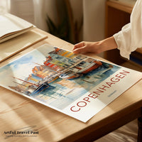 Copenhagen Poster | Denmark Wall Art | Scandinavia Decor