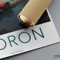 Coron Poster | Philippines Wall Art | Southeast Asia Decor
