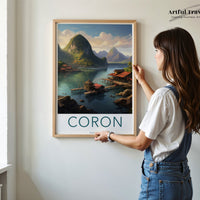 Coron Poster | Philippines Wall Art | Southeast Asia Decor