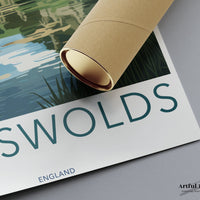 Cotswolds Poster | England Wall Art | UK Decor