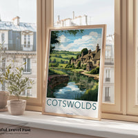 Cotswolds Poster | England Wall Art | UK Decor