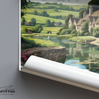 Cotswolds Poster | England Wall Art | UK Decor