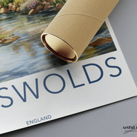 Cotswolds Poster | English Countryside Wall Art