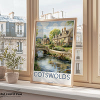 Cotswolds Poster | English Countryside Wall Art
