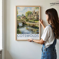 Cotswolds Poster | English Countryside Wall Art