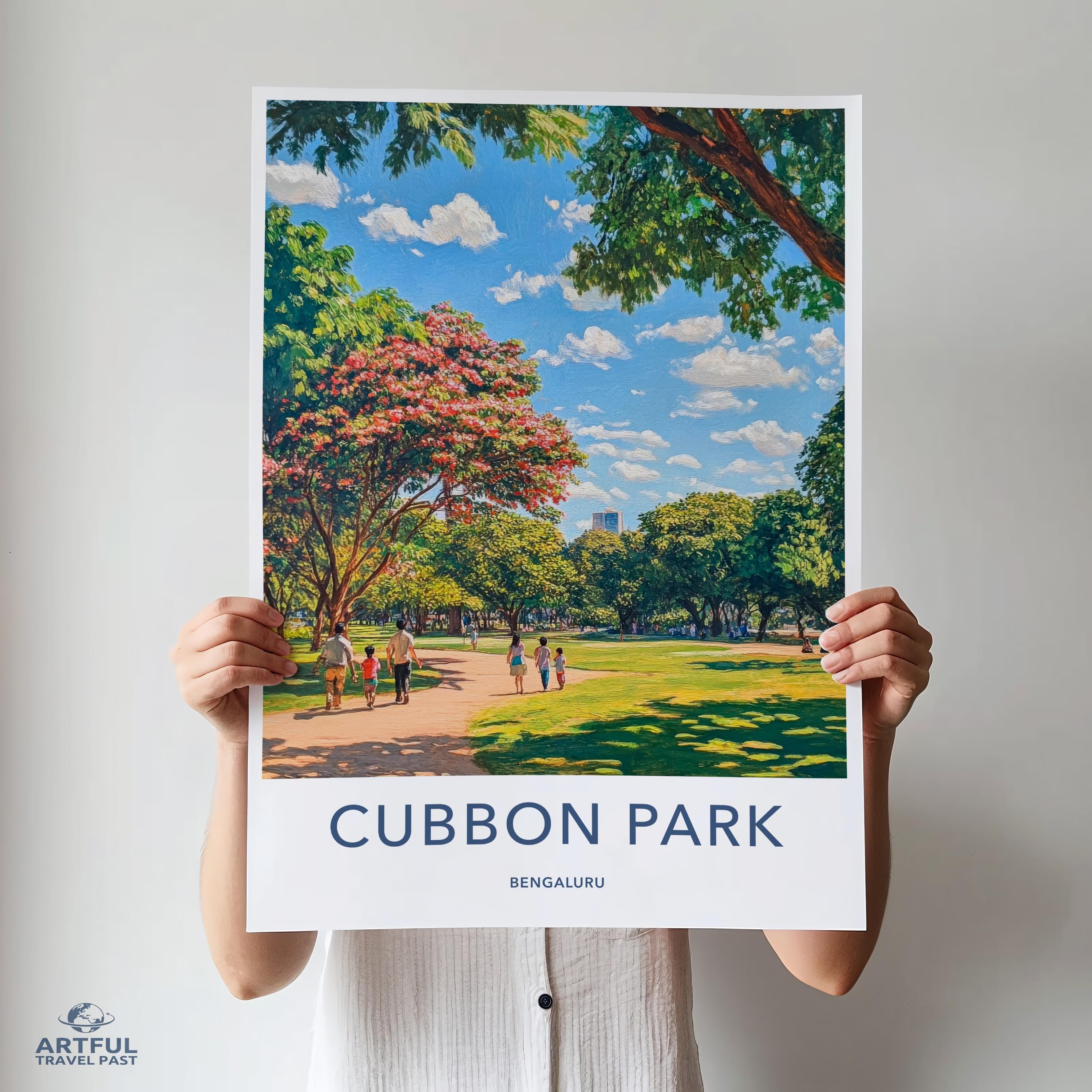 Cubbon Park Poster - Bengaluru Wall Art
