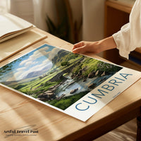 Cumbria Poster | England Wall Art | UK Decor