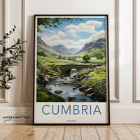 Cumbria Poster | England Wall Art | UK Decor