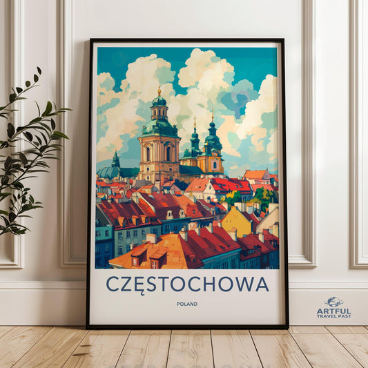 Częstochowa Poster - Poland Wall Art