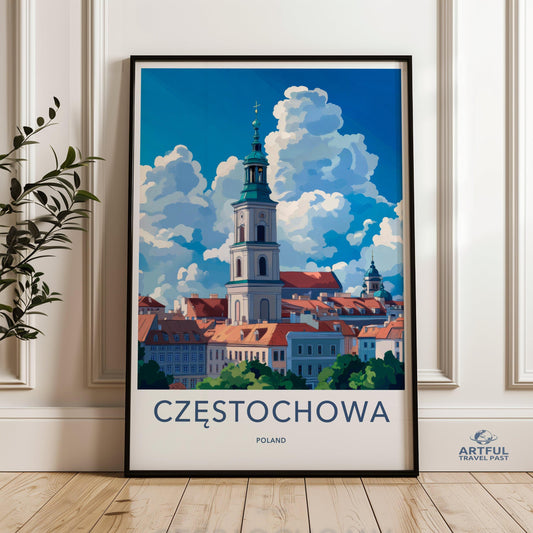 Częstochowa Poster - Poland Wall Art