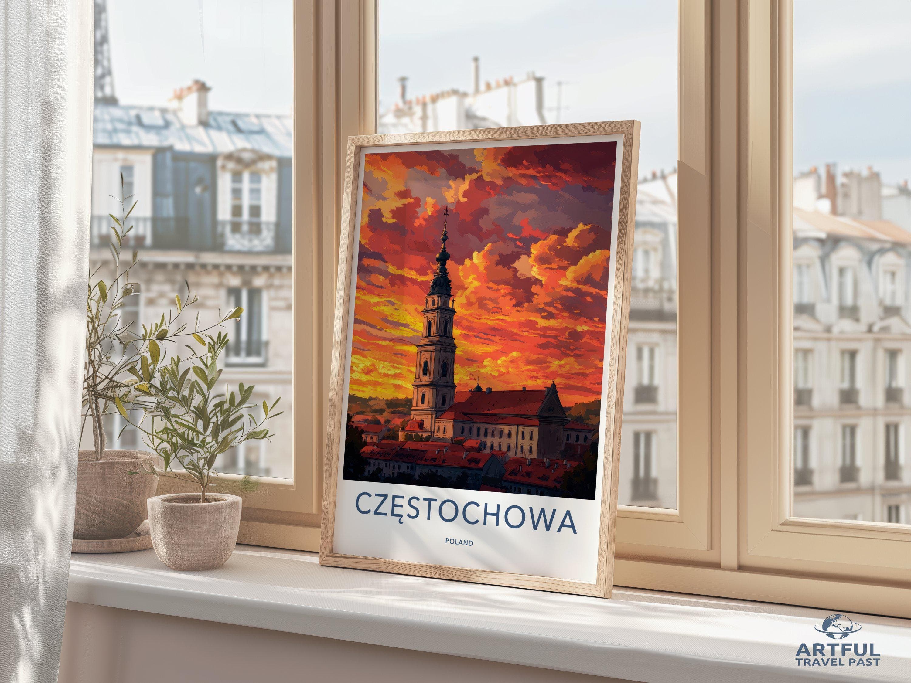Częstochowa Poster - Poland Wall Art