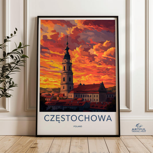Częstochowa Poster - Poland Wall Art