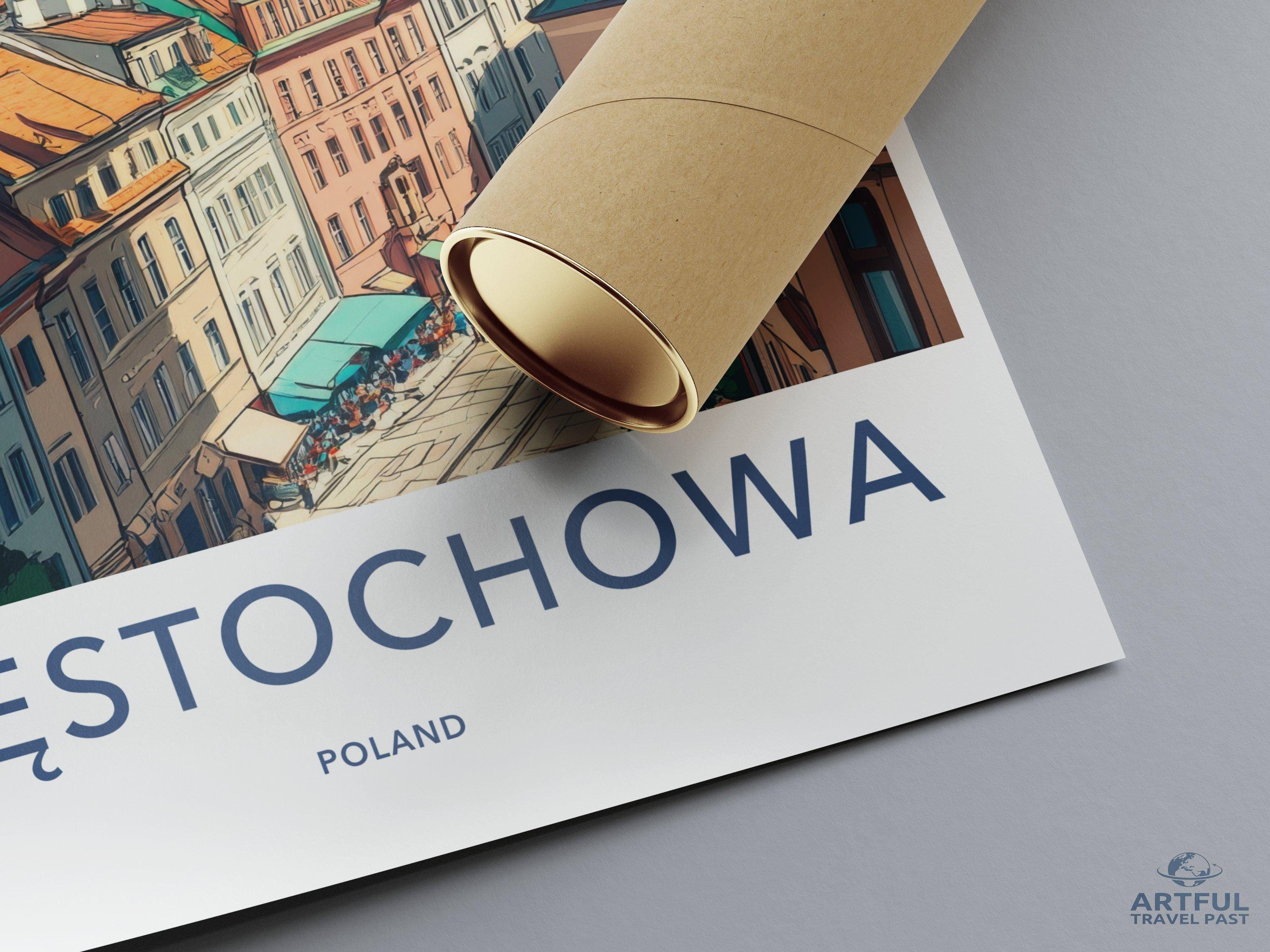 Częstochowa Poster - Poland Wall Art