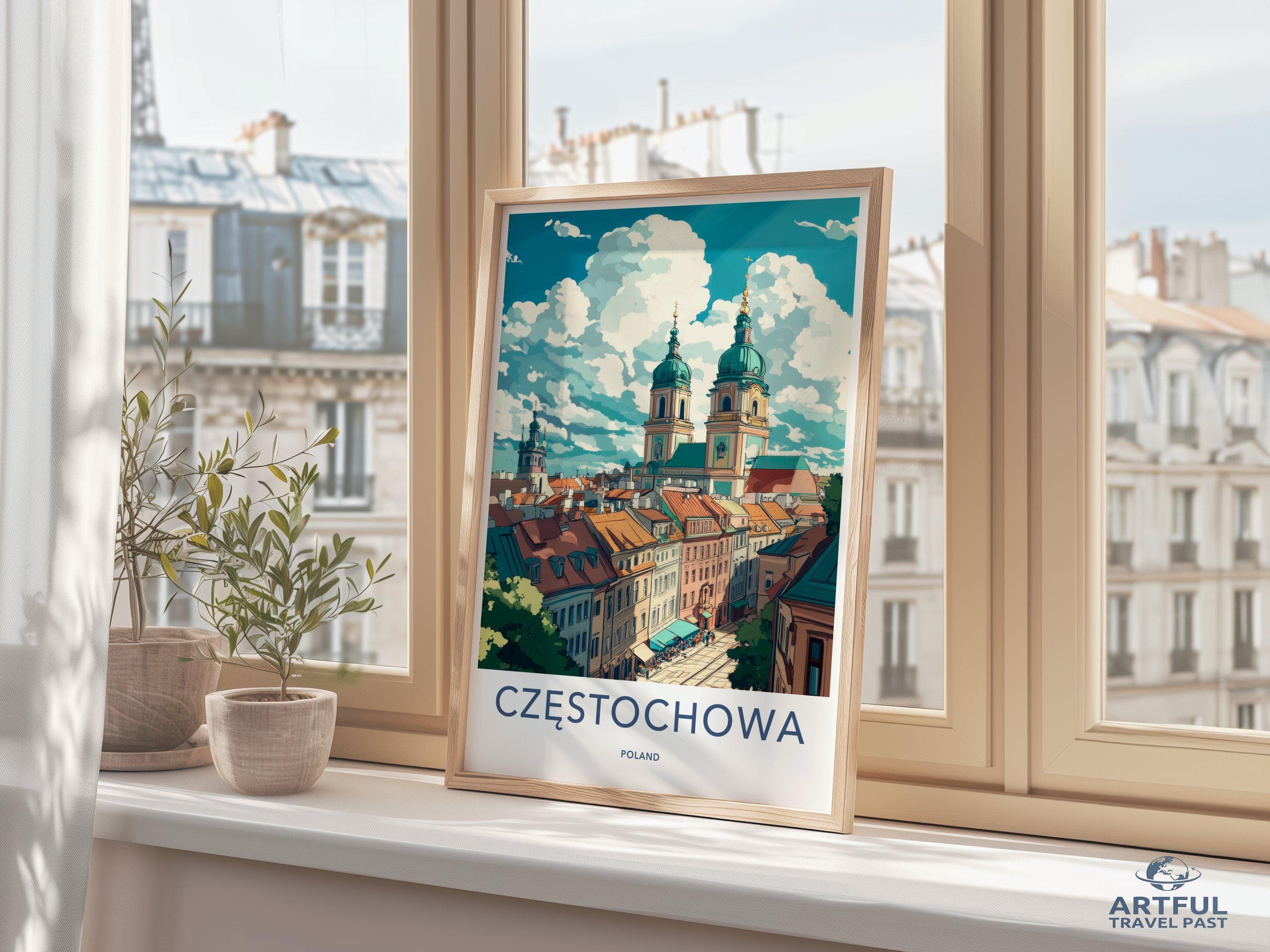 Częstochowa Poster - Poland Wall Art