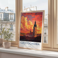 Częstochowa Poster | Poland Wall Art | Eastern Europe Decor