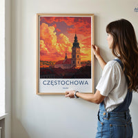 Częstochowa Poster | Poland Wall Art | Eastern Europe Decor