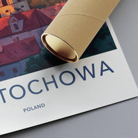 Częstochowa Poster | Poland Wall Art | Europe Decor
