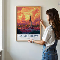 Częstochowa Poster | Poland Wall Art | Europe Decor